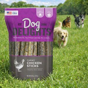 Dog Delights Chewy Chicken Sticks Dog Treats - 48oz/3lb BBD Aug  2027